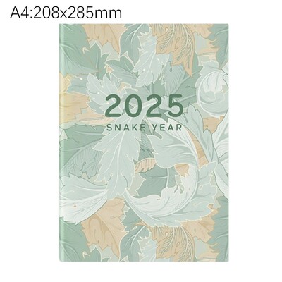 Kalendar za 2025. Bilježnica A4/A5 Planer za dan/tjedan/godinu Dnevni red Bilježnica Dnevnik Rasporedi Organizator