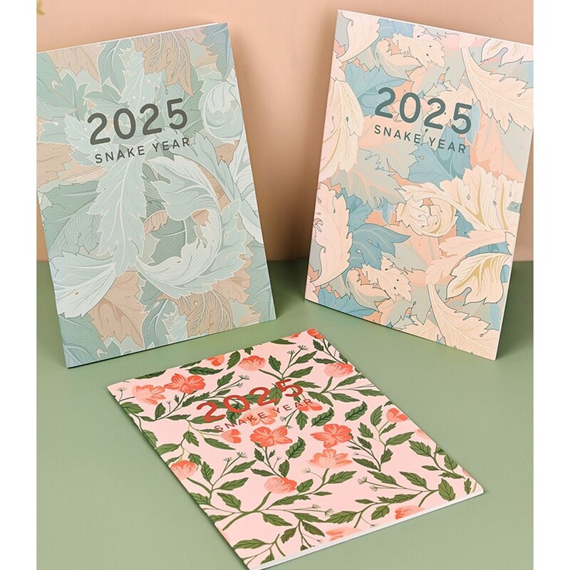 Kalendar za 2025. Bilježnica A4/A5 Planer za dan/tjedan/godinu Dnevni red Bilježnica Dnevnik Rasporedi Organizator