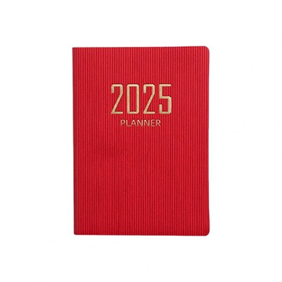 A7 bieza papīra piezīmjdatora mākslīgās ādas vāks, bez tintes, 2025. gada plānotājs, tintes izturīga papīra plānotājs