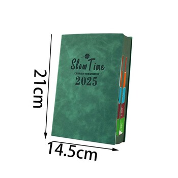 2025 Calendar Book Business Notepad Study Notebook Time Management Plan Book Thickened Notebook Βιβλίο σχολικών προμηθειών σημειωματάρια