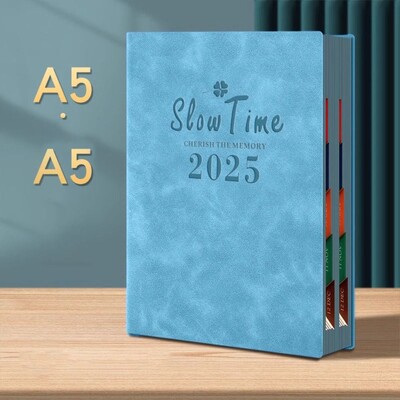 2025 Календар Книга Бизнес Бележник Учебна тетрадка План за управление на времето Книга Удебелена тетрадка Книга ученически пособия Бележници