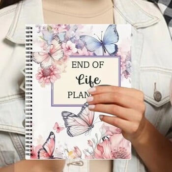 End Of Life Planner Organizer Σημειωματάριο Τελικές ρυθμίσεις End Of Life Funeral Planning Organizer βιβλίου Binder Life Planner