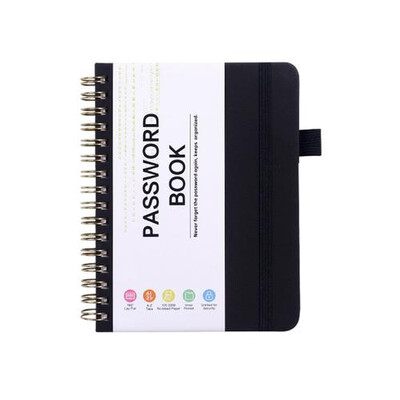 Džepni čuvar lozinki Prijenosne knjige zapisa Adresari A6 Knjiga lozinki Jednostavan za nošenje Siguran organizator za važne web stranice