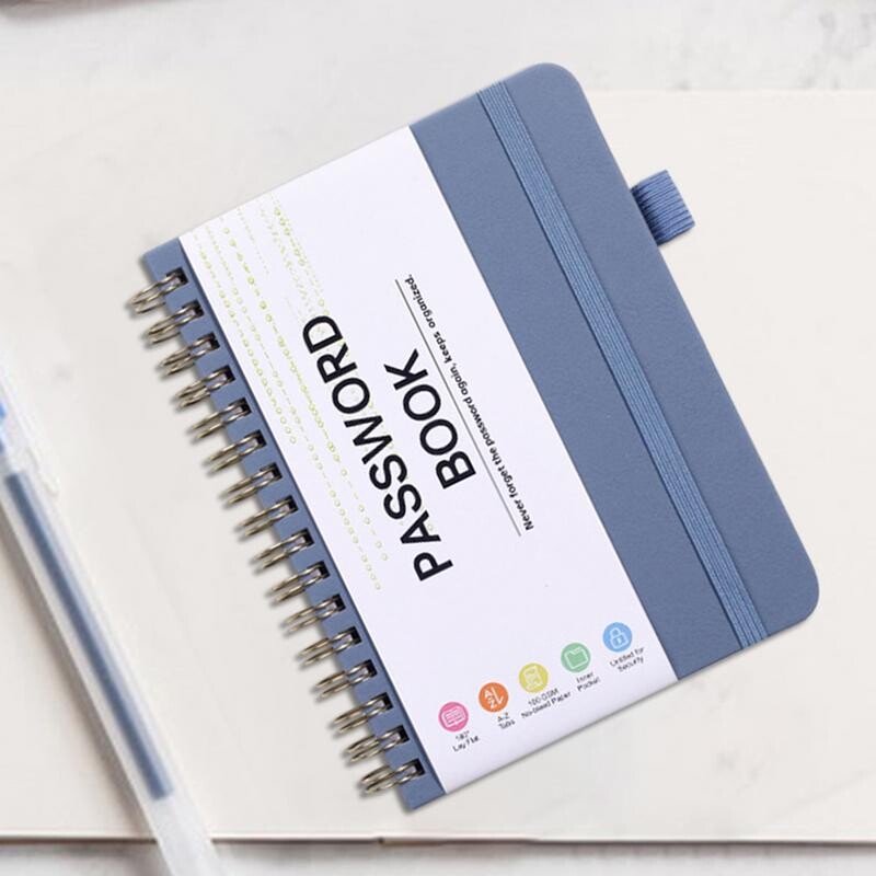 Džepni čuvar lozinki Prijenosne knjige zapisa Adresari A6 Knjiga lozinki Jednostavan za nošenje Siguran organizator za važne web stranice