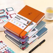 cu file alfabetice Cartea de parole A5 Dimensiune mare Detalii de conectare Jurnal de parolă Internet Adresa site-ului Cartea de păstrare a parolelor