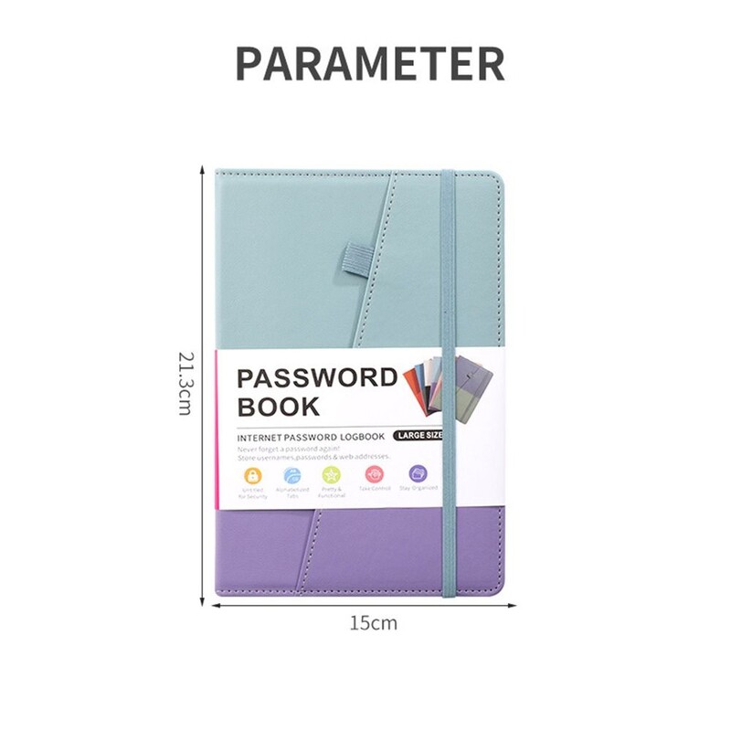 cu file alfabetice Cartea de parole A5 Dimensiune mare Detalii de conectare Jurnal de parolă Internet Adresa site-ului Cartea de păstrare a parolelor