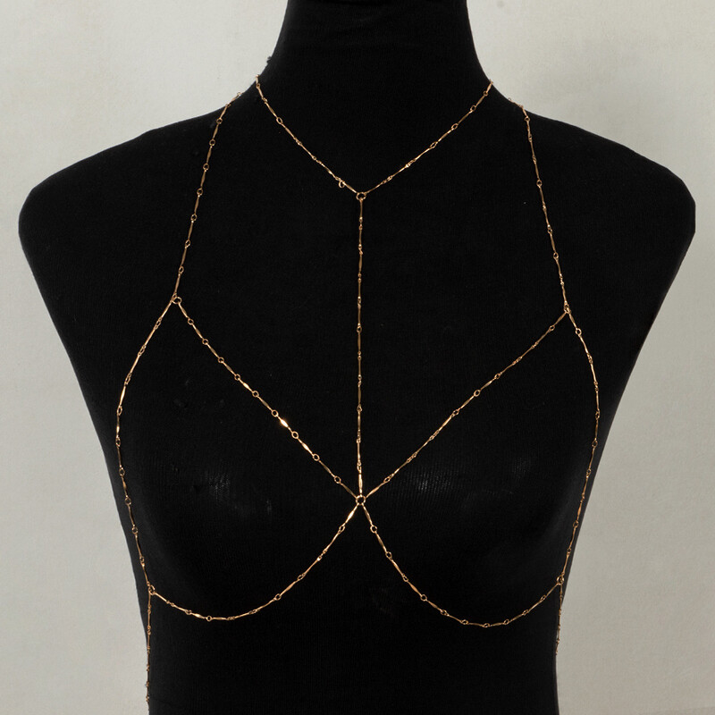 Prekogranični lanac nakita za tijelo Europski i američki seksi pretjerani ležerni blještavi dijamantni privjesak s resicama lanac na prsima