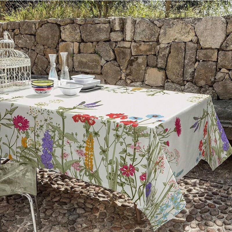 Prekogranični vodootporni ispis na blagovaonskom stolnjaku šareni personalizirani kuhinjski uzorak kućni digitalni ispis okrugli stolnjak