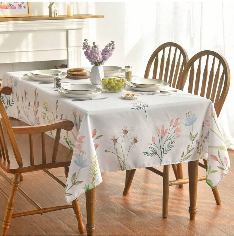 Prekogranični vodootporni ispis na blagovaonskom stolnjaku šareni personalizirani kuhinjski uzorak kućni digitalni ispis okrugli stolnjak