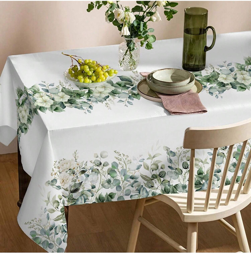 Prekogranični vodootporni ispis na blagovaonskom stolnjaku šareni personalizirani kuhinjski uzorak kućni digitalni ispis okrugli stolnjak