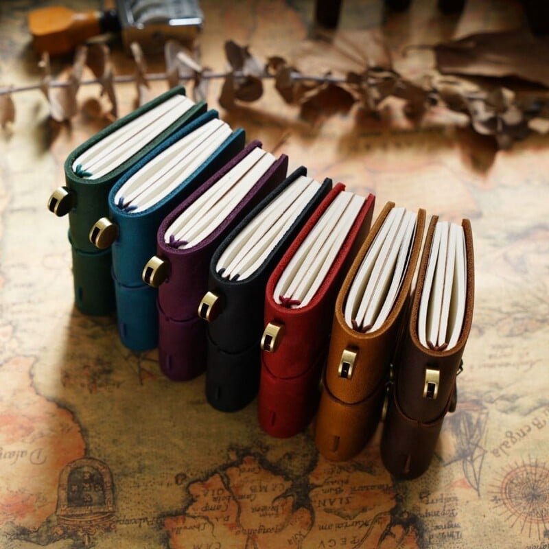 Senovinis rašomasis karvės odos viršelis eskizų knygelė Rankų darbo eskizų kūrimas keliautojo užrašų knygelė Oda „pasidaryk pats“ dienoraštis, užrašų knygelė ranka