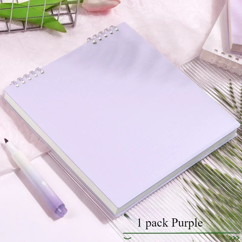 1buc, caiet retro pătrat cu foi libere, caiet minimalist cu grilă pătrată cu foi libere - Jurnal cu clapetă pentru utilizare zilnică la birou