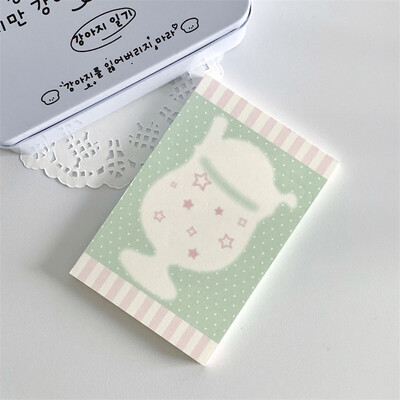 50 listova Slatka bilježnica s crtanim filmovima Kawaii blok za bilježnice s porukama koji se može trgati Prijenosni neljepljivi blok za bilježnice Studentski pribor Uredski materijal