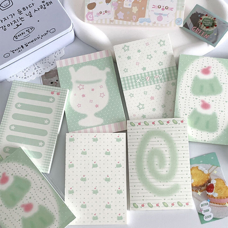 50 listova Slatka bilježnica s crtanim filmovima Kawaii blok za bilježnice s porukama koji se može trgati Prijenosni neljepljivi blok za bilježnice Studentski pribor Uredski materijal