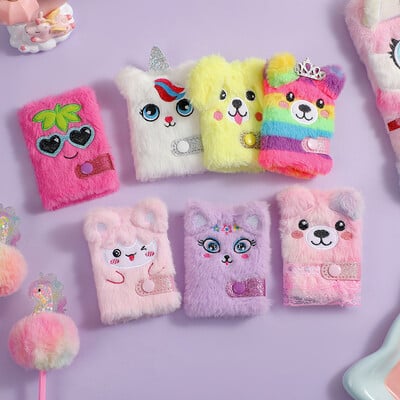 Aranyos gyerekeknek készült rajzfilm Nyúl plüss notebook lány Kawaii hordozható mini zsebkönyv Ajándékok diák kis naplós könyv írószerek