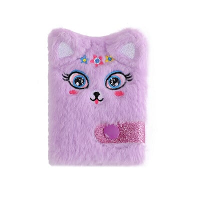 Caiet de pluș cu iepure de desene animate pentru copii, caiet portabil Kawaii, mini carte de buzunar, cadouri pentru student, jurnal mic, papetărie