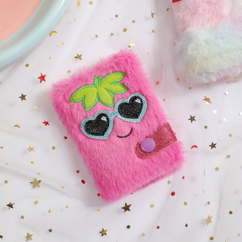 Caiet de pluș cu iepure de desene animate pentru copii, caiet portabil Kawaii, mini carte de buzunar, cadouri pentru student, jurnal mic, papetărie