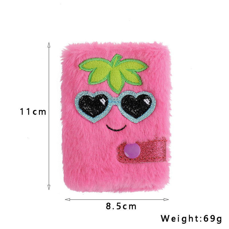 Caiet de pluș cu iepure de desene animate pentru copii, caiet portabil Kawaii, mini carte de buzunar, cadouri pentru student, jurnal mic, papetărie