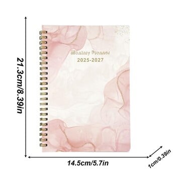 Yearly Planner 2025-2027 3 Year Monthly Planner Calendar Planner Daily Notebook Planner 2025-2027 Daily Organizer για δραστηριότητες