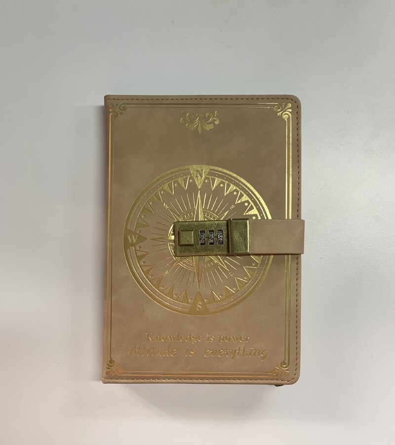 Nodrošiniet savas domas: A5 retro ar paroli aizsargāta piezīmjdatora dienasgrāmata ar slēdzeni un sabiezinātu radošo žurnālu grāmatu studentiem