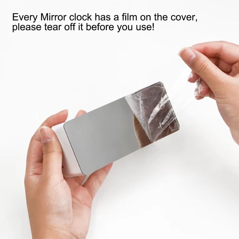 Afișaj cu oglindă cu LED Ceas de orar Dormitor Noptiera Ceas electronic digital Alimentare USB Birou Birou Ceas cu alarmă Decor acasă