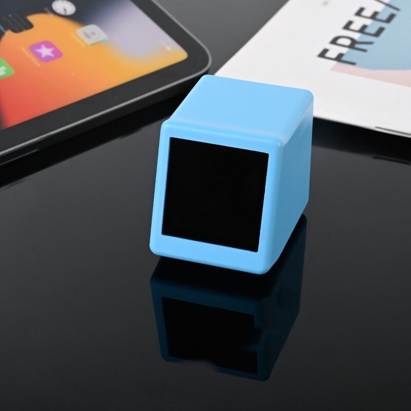 Lectronic Album Pametni sat USB punjenje WiFi Stanica za vremensku prognozu Plastika s Gif animacijom preko cijelog zaslona Mini stolni satovi