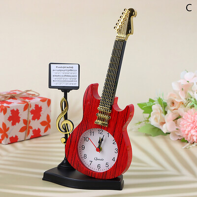 Simulare Vioară Moda Creativă Ceas cu alarmă Simplu Forma instrument muzical Desen animat Desktop Ornamente din plastic pentru camera de zi