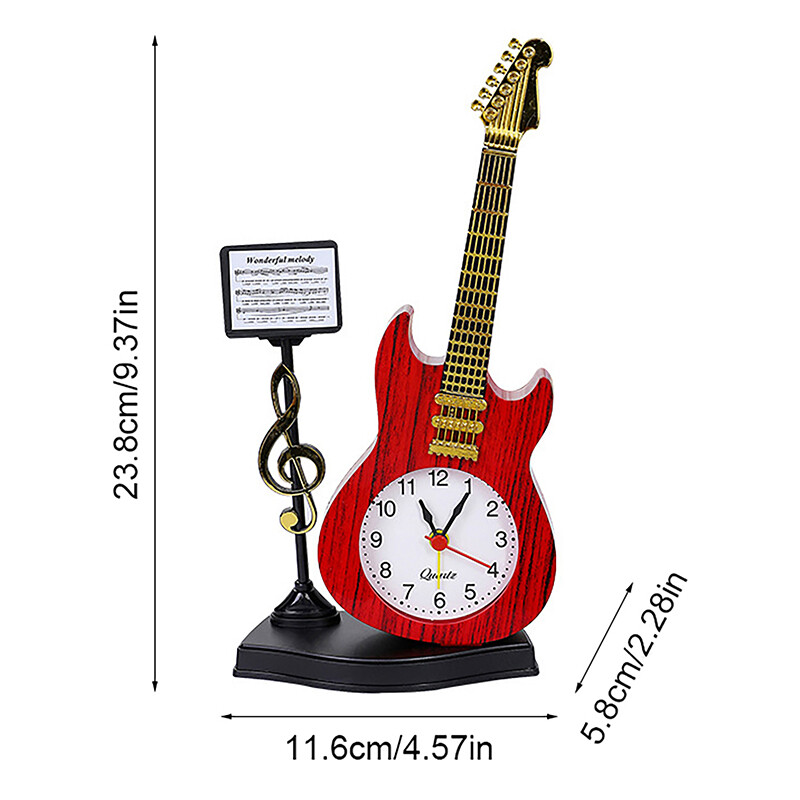 Simulare Vioară Moda Creativă Ceas cu alarmă Simplu Forma instrument muzical Desen animat Desktop Ornamente din plastic pentru camera de zi