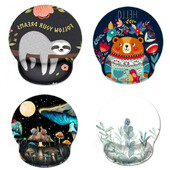 Cute Animals Mouse Pad Suport pentru încheietura mâinii-3D Ergonomic Moale Anti-alunecare Suport pentru încheietura mâinii Mat Suport Mouse Pad pentru computer pentru birou PC