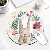 Tampă de mouse drăguță cu animale, antiderapante, din cauciuc, rechizite de birou, accesorii pentru jocuri pe computer, covoraș decorativ kawaii 20x20