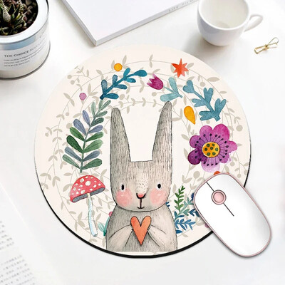 Tampă de mouse drăguță cu animale, antiderapante, din cauciuc, rechizite de birou, accesorii pentru jocuri pe computer, covoraș decorativ kawaii 20x20