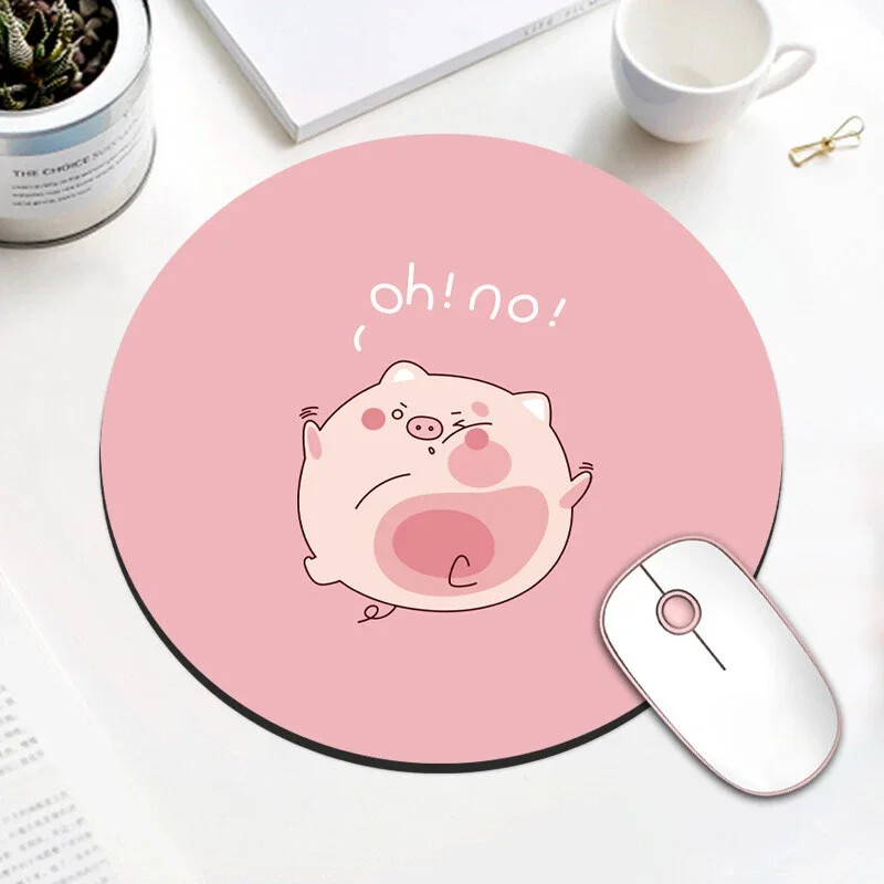 Tampă de mouse drăguță cu animale, antiderapante, din cauciuc, rechizite de birou, accesorii pentru jocuri pe computer, covoraș decorativ kawaii 20x20