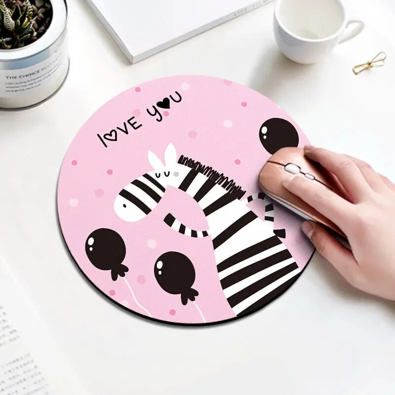 Tampă de mouse drăguță cu animale, antiderapante, din cauciuc, rechizite de birou, accesorii pentru jocuri pe computer, covoraș decorativ kawaii 20x20