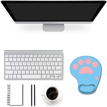 Cute Cat Paw Wrist Rest Mouse Pad Εργονομική σιλικόνη Gaming Mousepad Άνετα αξεσουάρ γραφείου Kawaii