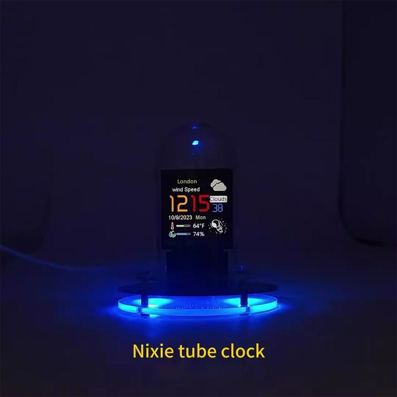 2024 Nou Ceas cu tub strălucitor Rețea WIFI inteligentă Actualizare automată Decorare desktop digitală
