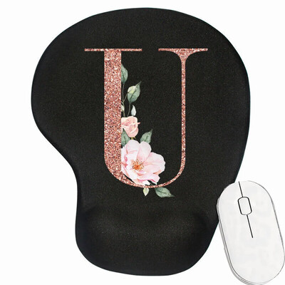 Mouse Pad Covoraș de birou pentru PC Laptop Tapete de mouse ergonomice anti-alunecare Tampoane pentru încheietura mâinii Rose Gold Series Accesorii de birou Covorașe de mouse