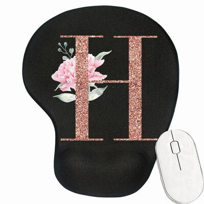 Mouse Pad Covoraș de birou pentru PC Laptop Tapete de mouse ergonomice anti-alunecare Tampoane pentru încheietura mâinii Rose Gold Series Accesorii de birou Covorașe de mouse