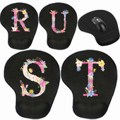 Tampă mouse-ul antiderapant pentru gaming pentru laptop Tampă de mouse premium pentru viteză și control pentru birou Covoraș pentru mouse din seria cu litere roz Covoraș de birou de calitate superioară