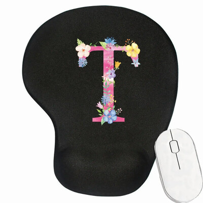 Tampă mouse-ul antiderapant pentru gaming pentru laptop Tampă de mouse premium pentru viteză și control pentru birou Covoraș pentru mouse din seria cu litere roz Covoraș de birou de calitate superioară
