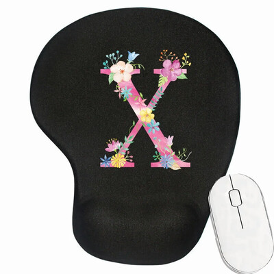 Tampă mouse-ul antiderapant pentru gaming pentru laptop Tampă de mouse premium pentru viteză și control pentru birou Covoraș pentru mouse din seria cu litere roz Covoraș de birou de calitate superioară