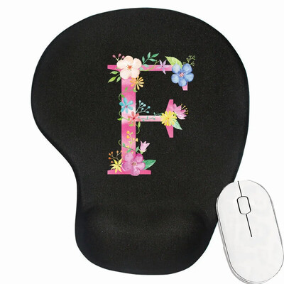 Tampă mouse-ul antiderapant pentru gaming pentru laptop Tampă de mouse premium pentru viteză și control pentru birou Covoraș pentru mouse din seria cu litere roz Covoraș de birou de calitate superioară