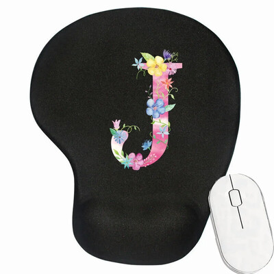 Tampă mouse-ul antiderapant pentru gaming pentru laptop Tampă de mouse premium pentru viteză și control pentru birou Covoraș pentru mouse din seria cu litere roz Covoraș de birou de calitate superioară