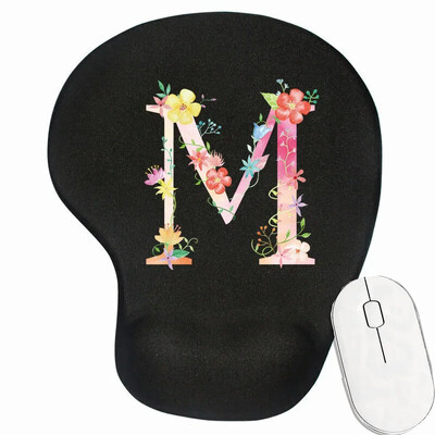 Tampă mouse-ul antiderapant pentru gaming pentru laptop Tampă de mouse premium pentru viteză și control pentru birou Covoraș pentru mouse din seria cu litere roz Covoraș de birou de calitate superioară