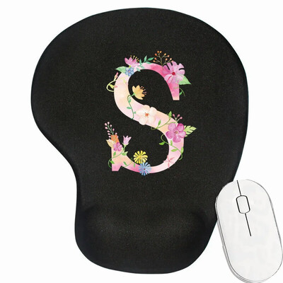 Tampă mouse-ul antiderapant pentru gaming pentru laptop Tampă de mouse premium pentru viteză și control pentru birou Covoraș pentru mouse din seria cu litere roz Covoraș de birou de calitate superioară