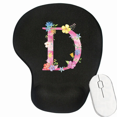 Tampă mouse-ul antiderapant pentru gaming pentru laptop Tampă de mouse premium pentru viteză și control pentru birou Covoraș pentru mouse din seria cu litere roz Covoraș de birou de calitate superioară