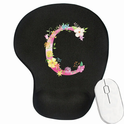 Tampă mouse-ul antiderapant pentru gaming pentru laptop Tampă de mouse premium pentru viteză și control pentru birou Covoraș pentru mouse din seria cu litere roz Covoraș de birou de calitate superioară