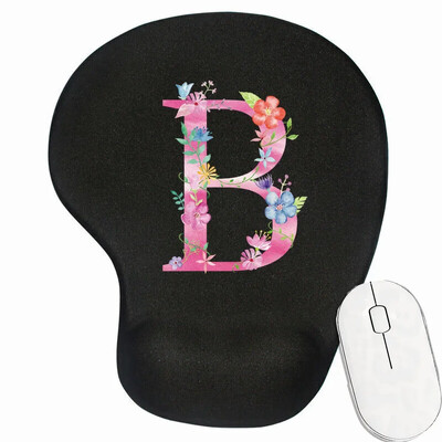 Tampă mouse-ul antiderapant pentru gaming pentru laptop Tampă de mouse premium pentru viteză și control pentru birou Covoraș pentru mouse din seria cu litere roz Covoraș de birou de calitate superioară