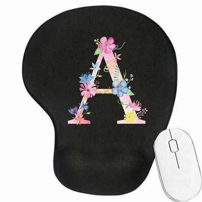 Tampă mouse-ul antiderapant pentru gaming pentru laptop Tampă de mouse premium pentru viteză și control pentru birou Covoraș pentru mouse din seria cu litere roz Covoraș de birou de calitate superioară