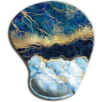 Tampă de mouse ergonomică Flowers cu suport pentru încheietura mâinii, tampoane de mouse drăguțe bază de cauciuc anti-alunecare pentru biroul acasă, lucrul, studiul, jocul pe computer