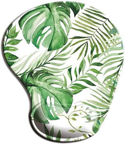 Tampă de mouse ergonomică Flowers cu suport pentru încheietura mâinii, tampoane de mouse drăguțe bază de cauciuc anti-alunecare pentru biroul acasă, lucrul, studiul, jocul pe computer